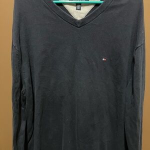 Tommy Hilfiger Navy V-Neck Sweater size XXLT